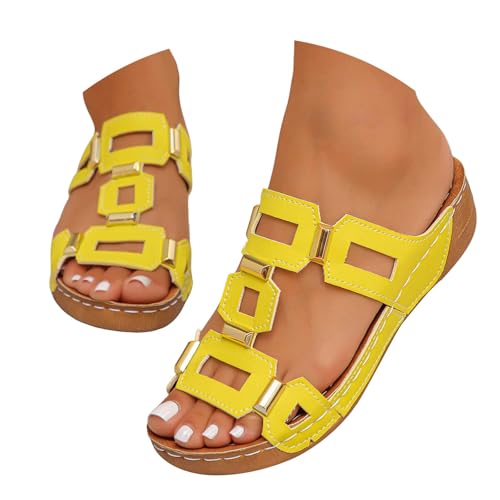 Mules sandales femme grande taille confortables avec détails métalliques