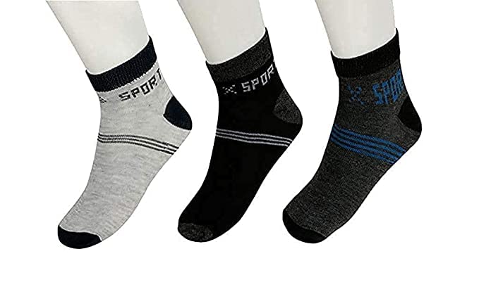 Ankle Socks For Men & Women Unisex Anti-Slip Athletic Socks For Running, Gym Soft Ankle Length Socks For Boys & Girls (Pack Of Pairs, Black, White, Grey)-image-13