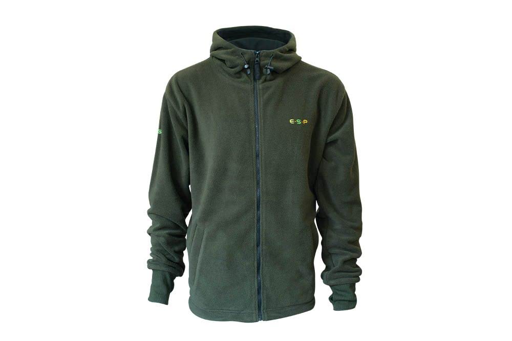 ESP Full Zip Green Fleece Hoody: XL