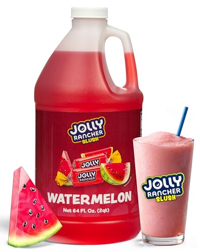 Image of JOLLY RANCHER Watermelon Beverage Mix - Fruit Flavor Slushie Mix for Machine, 1 /2 Gallon Bottle - Frozen Drink Concentrate, 5:1 Ratio for Slushie & Frozen Drink Machines