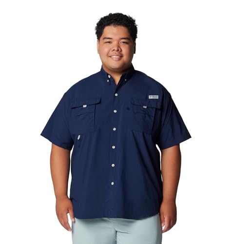 Chemise Bahama II Columbia respirante et légère pour homme actif en taille 6X bleu marine