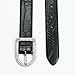 RISANTRY Women's Black Belts with Rhinestone Buckle Crocodile Fashion Leather Belts for Jeans Dresses