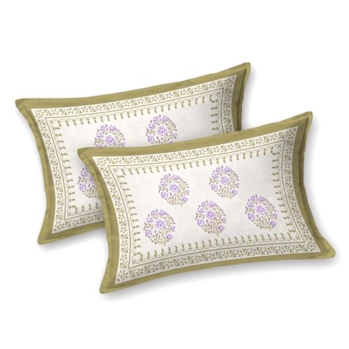 Image of Skin Friendly bedsheet Double Size Bed Cotton bedsheets for Double Size Bed, 1 Double Size bedsheet Cotton with Pillow Cover Set of 2 | 240 TC Soft Bed Sheet Double Size