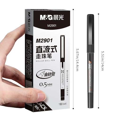 M&G ARPM2901A 10 Pcs Fine Point Pen Liquid Rollerball Pens thumb #6