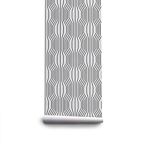 Papier peint décoration 208x146 cm illusion géométrique auto-adhésive - 3