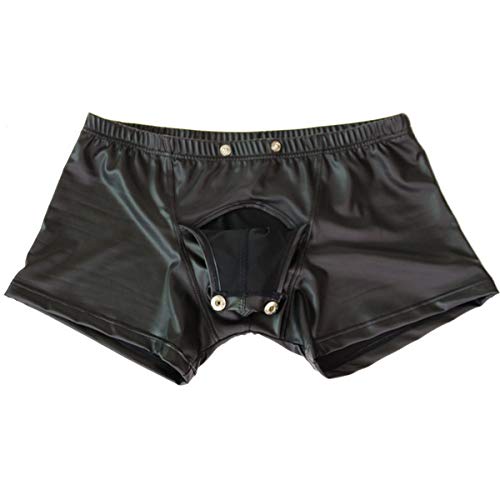Mens Imitation Leather Underwear Sexs Boxer Briefs S-2XL2