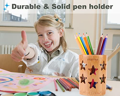 Bamboo Toothbrush Holder - Nestre Toothbrush And Toothpaste Holder,Wood Toothbrush Holder For Bathrooms (Star) #TOP5