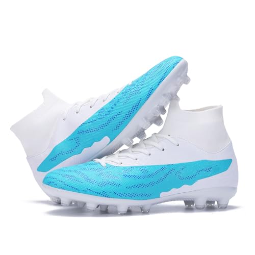 Soccer Cleats for Mens Womens Football Shoes Turf Soccer Shoes Indoor/Outdoor High-top Football Cleats AG/FG