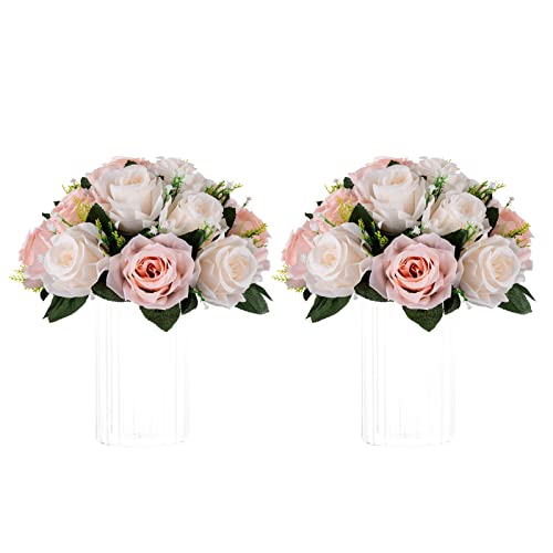 Image of NUPTIO Flower Balls for Table Centerpieces: Artificial Rose Arrangement