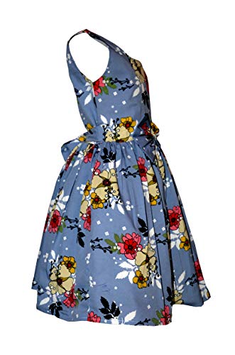 Image of Casual Frock for Baby Girls,Blue Printed and Olive Printed,Pack of 2