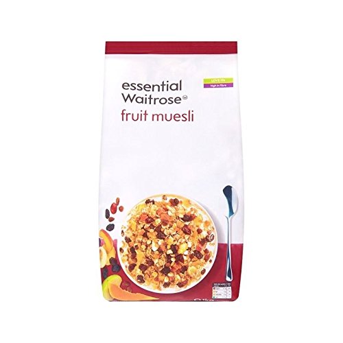 Fruit Muesli essential Waitrose 1kg Pack of 2 Grocery