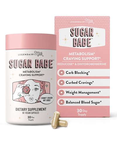 Image of Legendairy Milk Sugar Babe - Combat Cravings & Manage Appetite - Metabolism Support - Carb Management - Dihydroberberine Supplement - 60 Capsules, 1 Month Supply