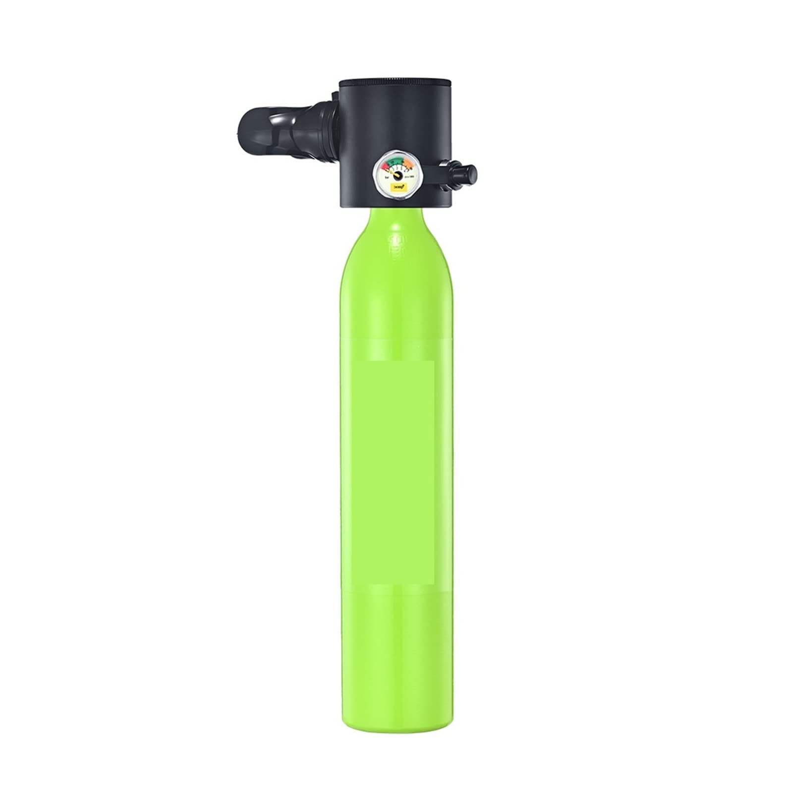 Portable Dive Cylinder, 0.5L Mini Oxygen Cylinder Diving Teaching Underwater Breathing Equipment(Groen)