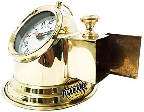Antique Ship Binnacle Desk Clocks Vintage Timepiece Shelf Analog Clocks Model(Gift Men/Women)