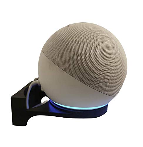 Suporte Base De Parede Splin para Echo Dot 4 Geração Amazon modelo com Parafuso (preto)