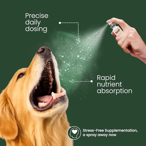 Image of Hemp Seed Oil for Dogs & Cats | Dog & Cat Calming Spray | Reduces Anxiety, Prevents Skin Allergies, Stress Relief | CBD Oil for Dogs | 3X Absorption Than Oil, Strips | Oral Spray - 20 ml