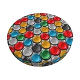 Fuzquwu Round Bar Stool Cover Cushion-Beer Bottle Caps