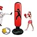 Sacco da boxe da 160 cm, sacco da boxe per bambini Sacco da sabbia per colonna gonfiabile da appoggio gonfiabile Sacco da kickboxing per allenamento con pompa ad aria a pedale
