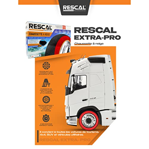 RESCAL Textil-Schneesocken für LKWs, zugelassen, Gesetz, Berge, Schneekette, Textil, für Schwergewicht, Winterausrüstung für LKW, PL, getestet und zertifiziert nach den Normen EN 16662-1