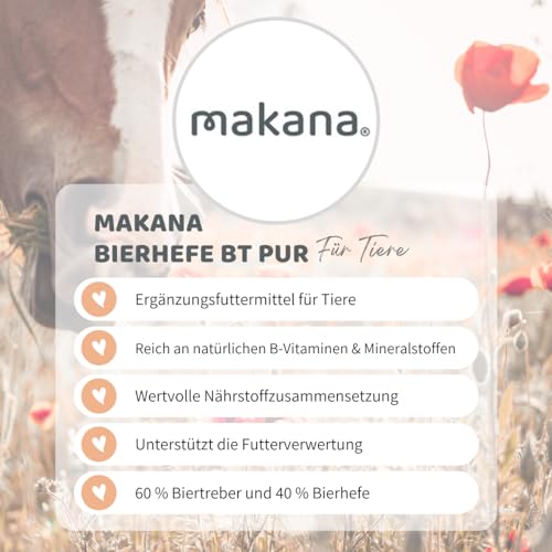 Makana Bierhefe BT (Biertreber) PUR für Pferde, 1,5 kg Beutel
