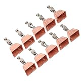10Pcs Fishing Cow Bells for Rods Durable Clip for Sea Freshwater Fishing Enhances Angler Experience for Lakes Rivers