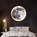 LED Mond Wandleuchte Dimmbar mit Fernbedienung 31W Runde Wandlampe Innen Nachttischlampe Mond Lampe Wand Nachtlampe Deko Wandbeleuchtung Modern Deckenleuchte f&uuml;r Kinderzimmer Schlafzimmer Wohnzimmer