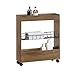 SoBuy BZR46-N Nischenregal mit 3 Etagen Küchenregal mit Rollen Badrollwagen Badezimmerregal Badschrank Nischenwagen Ordnungswagen Rollwagen schmales Regal Badmöbel Vintage BHT ca.:20x70x60cm MI 4 günstig Kaufen-SoBuy BZR46-N Nischenregal mit 3 Etagen Küchenregal mit Rollen Badrollwagen Badezimmerregal Badschrank Nischenwagen Ordnungswagen Rollwagen schmales Regal Badmöbel Vintage BHT ca.:20x70x60cm
