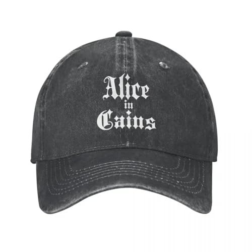 Casquette rock AIC Alice in Chains vintage lavée pour homme et femme en coton