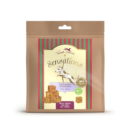 Terra Canis Sensations - Training Wonders 90 g, ideale per l'allenamento e la scuola dei cani, snack premium per cani in 100% qualità alimentare di tutte le materie prime, senza cereali e senza