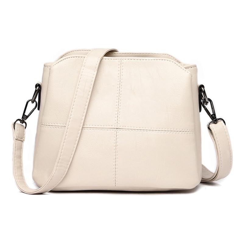 Bolsa Feminina De Luxo Tiracolo De Ombro Casual Pequena (Branco)