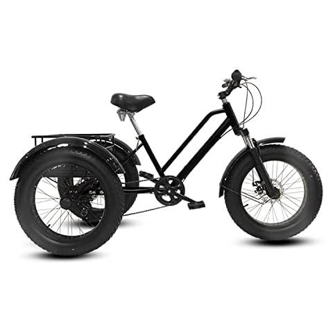 Nivagen 3 Wheel Bikes for Adult, 20" x4.0 Fat Tire Tricycles for Men Women with Rear Baskets, 7 Speed Three-Wheeled Bicycles Cruise Trike Cover