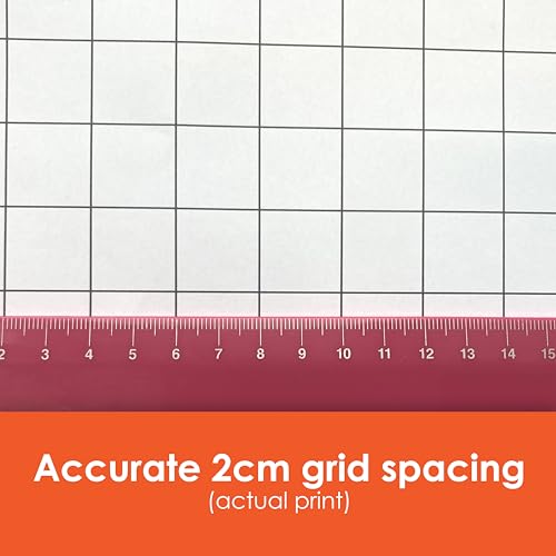 Geyer Instructional Products - Rolo grande de papel milimetrado de 91,4 cm x 304,8 cm, grade preta d