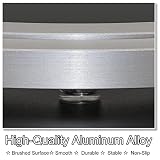 LuminaCreek Łożysko gramofonu ze stopu aluminium, podstawa płyty obrotowej Lazy Susan łożysko kulkowe gramofonu stop aluminium srebrny wiele rozmiarów(250 Mm)