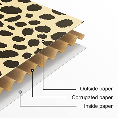 Image of 25 Pack 4x4x2 inch Shipping Boxes, Recyclable Cardboard Valentine Mothers Day Gift Boxes, Corrugated Cardboard Box, Shipping Boxes for Small Business, for Packaging - TONESPAC (4 inchx4 inchx2 inch, Leopard)