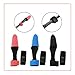KOOBOOK 2Sets Fishing Rod Tip Cover and Rod Tie Truss Cane Sleeves Pole Glove Protector Case Fastening Strap Set Accessories Black