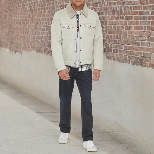 Image of Levi's Men's Faux Leather Classic Trucker Jacket