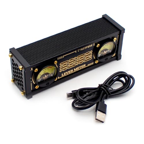 Sound Activated VU Meter RGB Backlight Desktop Audio Visualizer Plug&Play