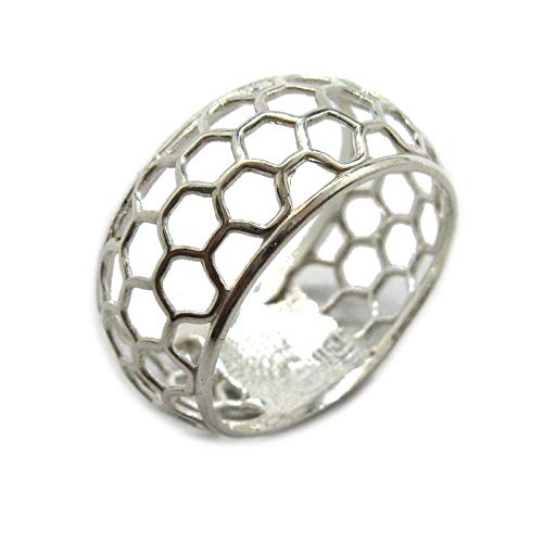 Bague en argent sterling bande large 12 mm poinçonnée, le bijou idéal au quotidien