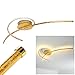 Produktbild LED Deckenleuchte Kall, geschwungene Deckenlampe aus Metall/Kunststoff in Gold, 30 Watt, 2550 Lumen, Lichtfarbe 3000 Kelvin (warmweiß), modern in Blattgold-Optik