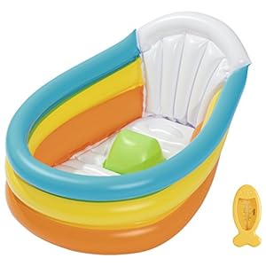 Bestway Up, In & Over Squeaky Clean Opblaasbare babybadje, 76 x 48 x 33 cm