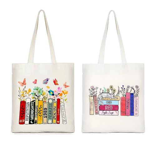 ZUYIST 2 Piezas The Tote Bag Tela Personalizada Impresa, Bolsas