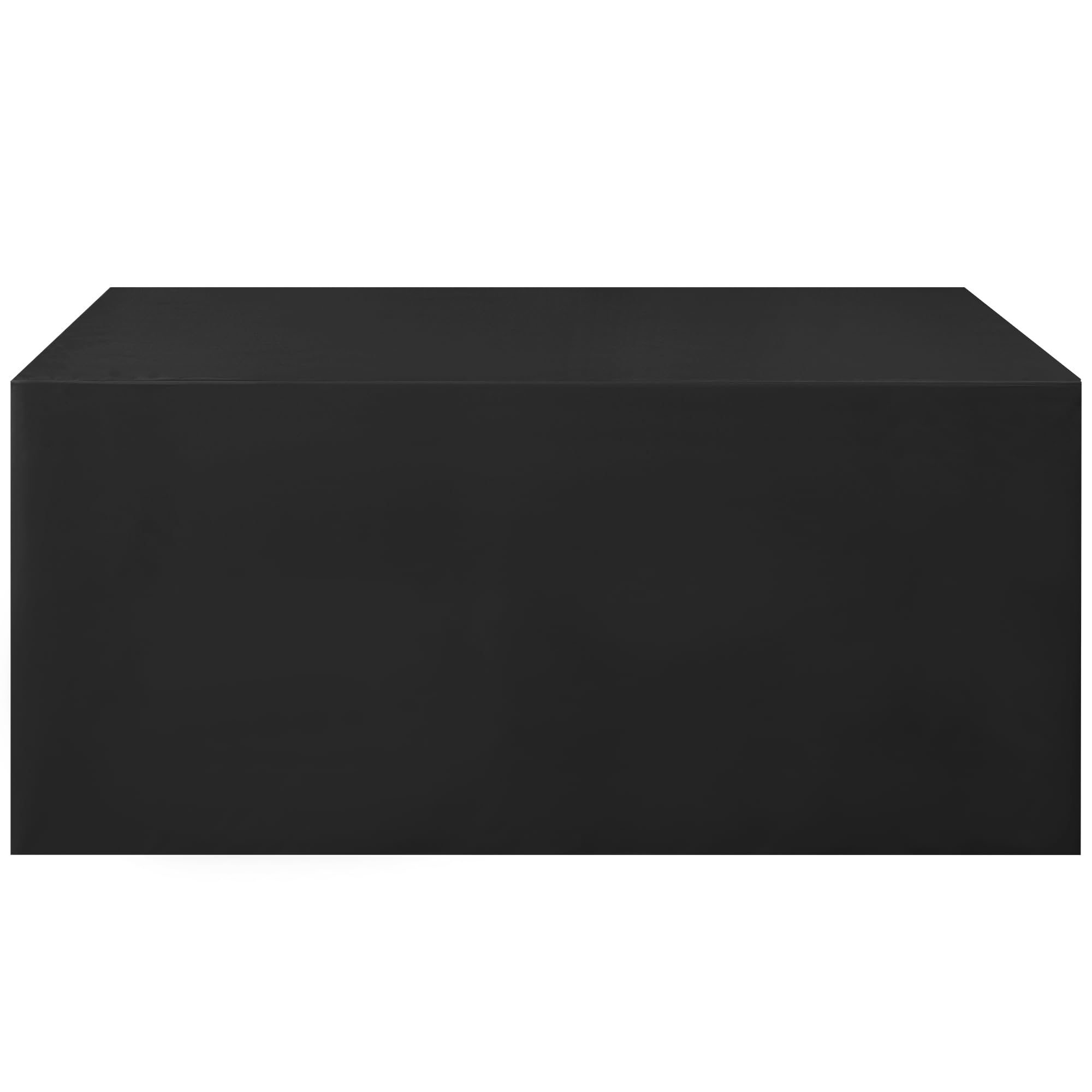 JIUZHEN Black Waterproof Polyester Table Cloth 1 Pack, Fitted Tablecloths for 8 Foot Tables, 96 x 30 Inch Rectangular Tablecloth for Events, Weddings, Parties, Banquets