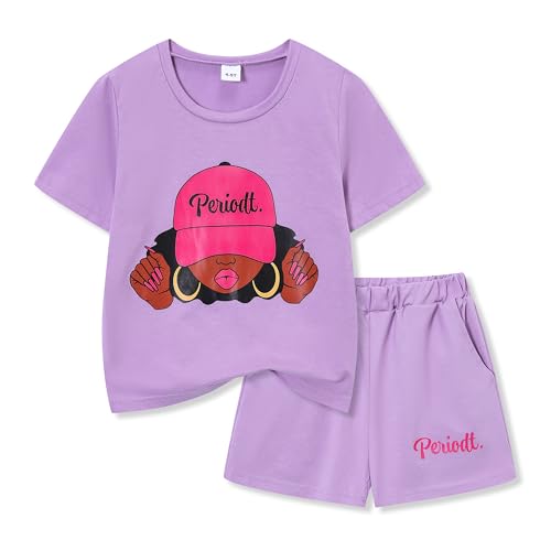 Image of Kid Toddler Girl Butterfly Printed Short Sleeve T-Shirt + Waist Shorts Set 2PC Clothing For Summer