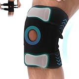Kniebandage Kniebandage für Männer & Frauen, Verstellbare Offene Patella Kniebandage für Arthritis, ACL, Meniskusriss, Laufen, Basketball & Sport, Rutschfester Kniegurt & Seitenstabilisatoren, Unisex
