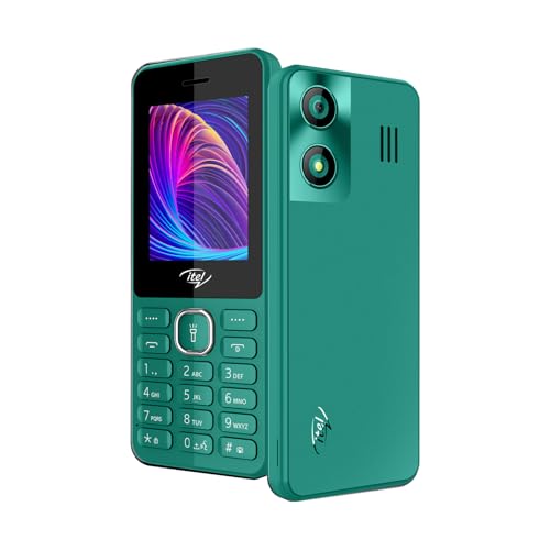 Image of itel it5262-2.4 inch Big Display with Premium Glass Like Back Design, 2000 mAh Battery, Auto Call Recording and Type C Charger Green