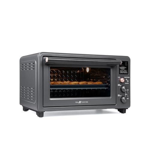 Infrared Heating Air Fryer Toaster Oven Combo, with Non-toxic Enamel-coated Interior, Extra Large Countertop Convection Oven 10-in-1 Combo
