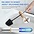 Compact Toilet Brush & Holder,SetStainless Steel Handle Toilet Brush,Deep Cleaning,Durable Nylon Bristles,Splash-Proof Design(White&Black)
