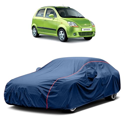 Image of Heavy-Duty Car Cover for Compatible with Chevrolet Spark (2014 to 2025 All Models) Deluxe Car Protection Cover ? Waterproof & UV-Resistant All-Season Exterior Protection