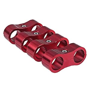 Slangscheider Klem An6 Aluminium Brandstofleiding Montage Divider Klem voor Oil Rem Pijp 4PCS Draag