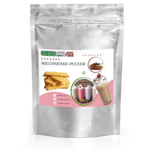 Gino Gelati Biscuit Cookie Milkshake Powder, Quick and Easy Preparation, Soft Ice Machines, Suitable for Summer Drinks, Natural Flavours, for Restaurants and Private Kitchen (1 kg, Biscuit Cookie)